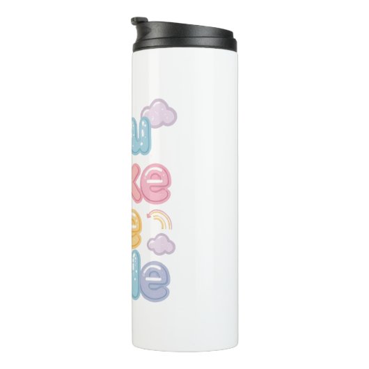 "You Make Me Smile" with Sun and Clouds Thermosbeker (Geroteerd rechts)