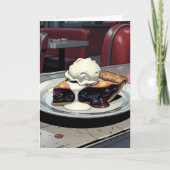 You Make Me so Happy | Blueberry Pie Pun Kaart (Voorkant)