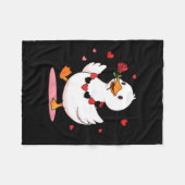 You Make My Heart Go Honk Funny Goose Valentine’s  Fleece Deken (Voorkant (Horizontaal))