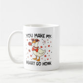 You Make My Heart Go Honk Funny Valentine Silly Go Koffiemok (Links)