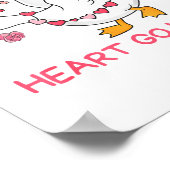 You Make My Heart Go Honk Funny Valentine Silly Go Poster (Hoek)