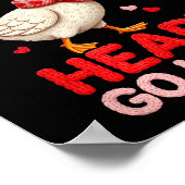 You Make My Heart Go Honk Goose Faux Yarn Loving G Poster (Hoek)