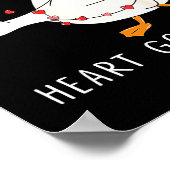 You Make My Heart Go Honk Goose Valentine's Day Poster (Hoek)