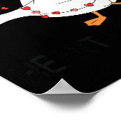 You Make My Heart Go Honk Valentine Cute Goose Coq Poster (Hoek)