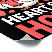 You Make My Heart Go Honk Valentine Goose Funny  Poster (Hoek)