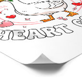 You Make My Heart Go Honk Valentine Goose Love Cou Poster (Hoek)