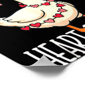 You Make My Heart Go Honk Valentine Goose  Poster (Hoek)