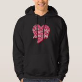 You Make My Heart Sing Western Leopard Valentine's Hoodie (Voorkant)