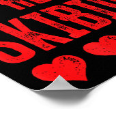 You Make My Heart Skibidi Funny Valentine Day Kids Poster (Hoek)