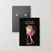 You Make My Heart Smile Anime Couple T-Shirt Button (Voorkant / Achterkant)