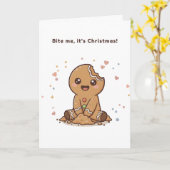 You Make My Holidays Puchi Gingerbread Card Kaart (Gele Bloem)