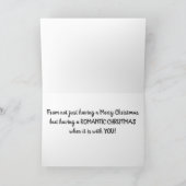 YOU MAKE OUR CHRISTMAS SO ROMANTIC FEESTDAGEN KAART (Binnen)