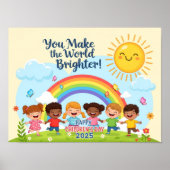 You Make the World Brighter Children’s Day Poster (Voorkant)
