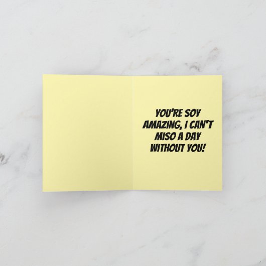 You Maki Miso Happy – Grappige Sushi Woordspeling  Kaart (Binnen)