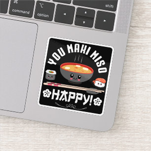 You Maki Miso Happy - Japanse noedels Schattige Ka Sticker