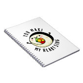 You Maki My Heart Sing Funny Sushi Puns Notitieboek (Rechterzijde)