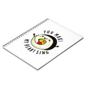 You Maki My Heart Sing Funny Sushi Puns Notitieboek (Linkerzijde)