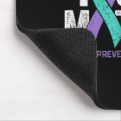 You Matte Suicide Prevention Awareness Ribbon Teal Muismat (Hoek)