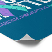 You Matte Suicide Prevention Awareness Ribbon Teal Poster (Hoek)
