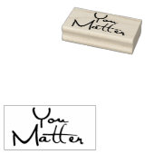 You Matter 3 Rubberstempel (Gestempeld)