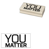 You Matter 6 Rubberstempel (Gestempeld)