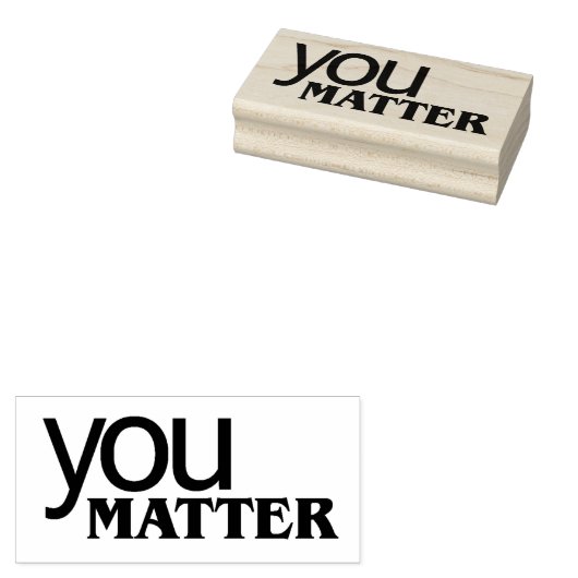 You Matter 7 Rubberstempel (Gestempeld)