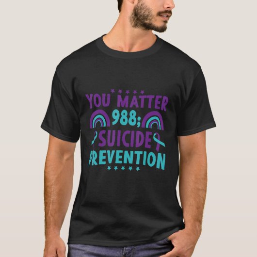 You Matter 988 Suicide Prevention Awareness T-shirt (Voorkant)