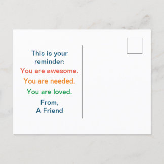 You Matter Anonymous "Secret Sender" Postcard Briefkaart