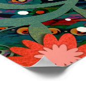 "You Matter" Blauwgroen Bloemen Inspirerend Classr Poster (Hoek)