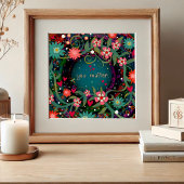 "You Matter" Blauwgroen Bloemen Inspirerend Classr Poster