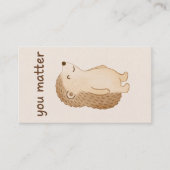 You Matter Hedgehog Gift Enclosure Card Informatiekaartje (Voorkant)