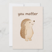 You Matter Hedgehog Note Cards Notitiekaartje (Voorkant)