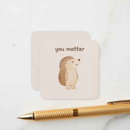 You Matter Minimal Hedgehog Enclosure Card Informatiekaartje