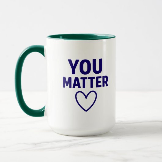 You Matter" Positiviteit van het Rode Hart Mok (Links)