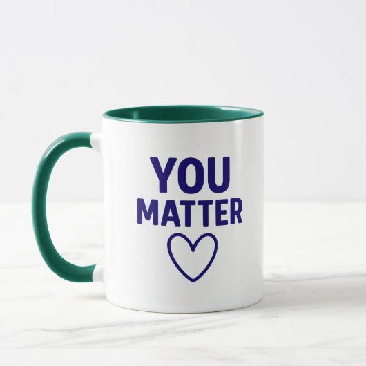 You Matter" Positiviteit van het Rode Hart Mok (Links)