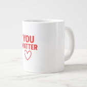 You Matter” Red Heart Positivity Grote Koffiekop (Voorkant rechts)