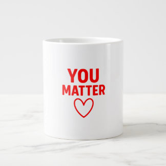 You Matter” Red Heart Positivity Grote Koffiekop