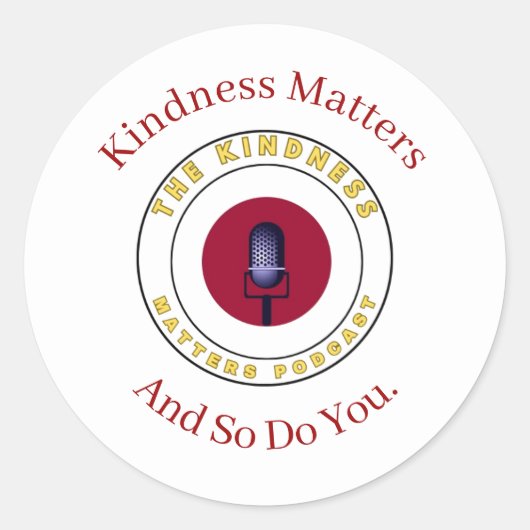 You Matter Ronde Sticker (Voorkant)