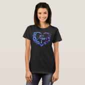 You Matter Semicolon Heart Sunflower Suicide Aware T-shirt (Voorkant volledig)