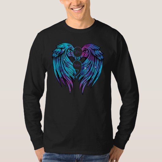 You Matter Suicide Prevent Awareness Teal Purple S T-shirt (Voorkant)