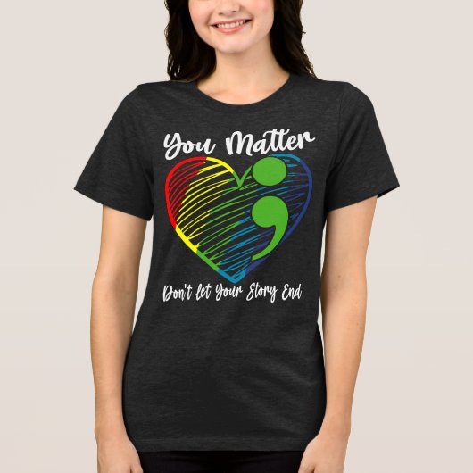 You Matter Tri-Blend Shirt (Voorkant)
