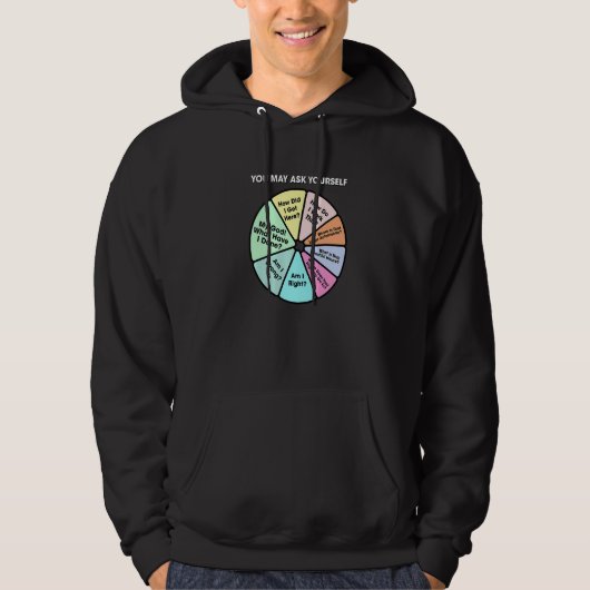 You May Ask Yourself Classic 80's Pop Music Retro  Hoodie (Voorkant)