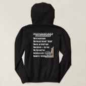 You May Ask Yourself Retro 5W2H Life Question Hoodie (Design achterkant)
