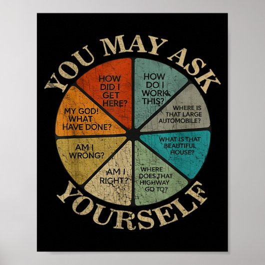 You May Ask Yourself Vintage  Poster (Voorkant)