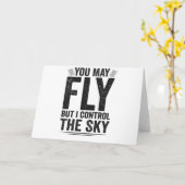 You May Fly But I Controll The Sky Air Traffic Kaart (Gele Bloem)