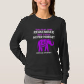 You May Not Remember I Will Never Forget Alzheimer T-shirt (Voorkant)