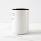You & Me, Always - Romantic Couple Mug Tweekleurige Koffiemok (Center)