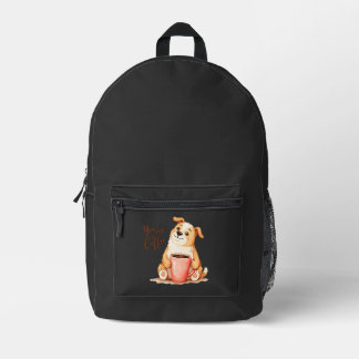 You & me Coffee - Schattige Corgi & Gezellige Brou Bedrukte Rugzak
