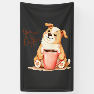 You & me Coffee - Schattige Corgi & Gezellige Brou Spandoek
