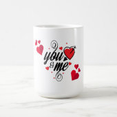 You & Me: Couples Mug voor een speciaal iemand Magische Mok (Midden)